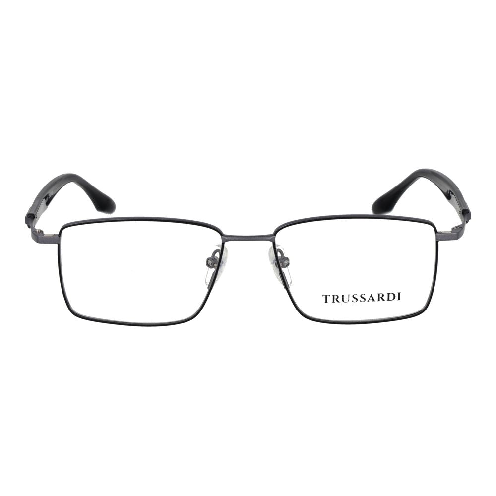 Trussardi Gray Stainless Steel Glasses Men's (Frames)
