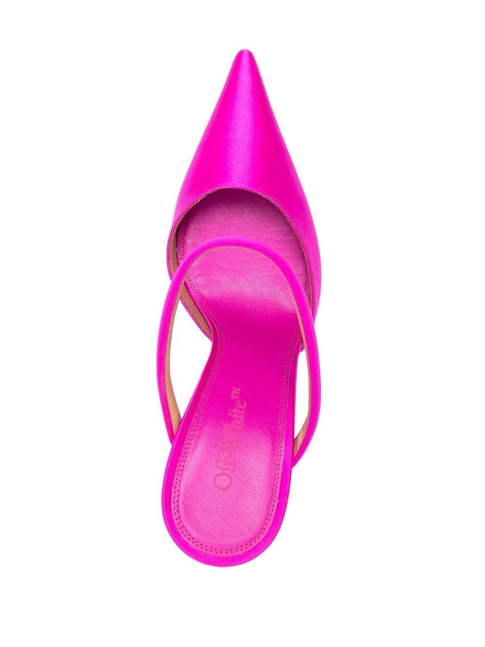 Off White Women's Satin Lollipop Mules