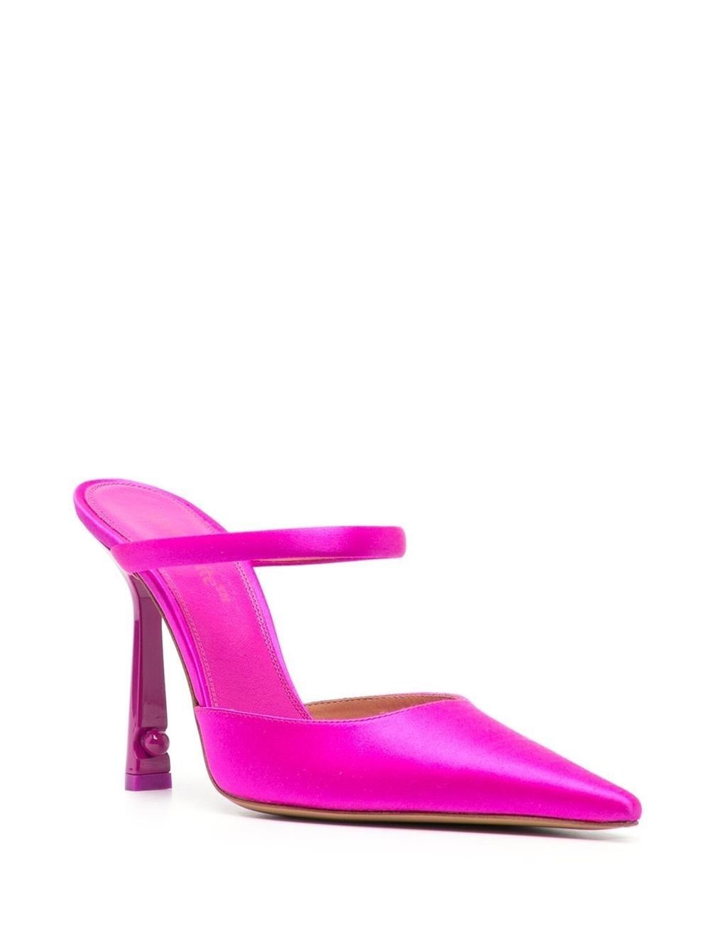 Off White Women's Satin Lollipop Mules