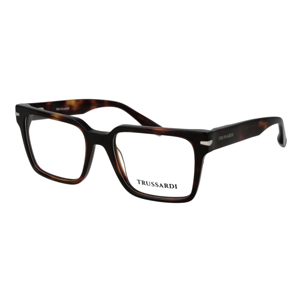 Trussardi Brown Acetate Glasses Men's (Frames)