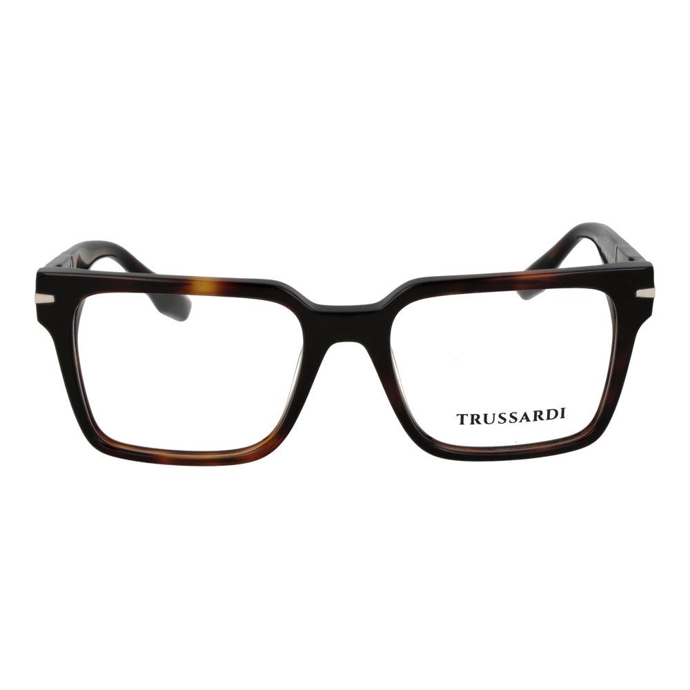 Trussardi Brown Acetate Glasses Men's (Frames)