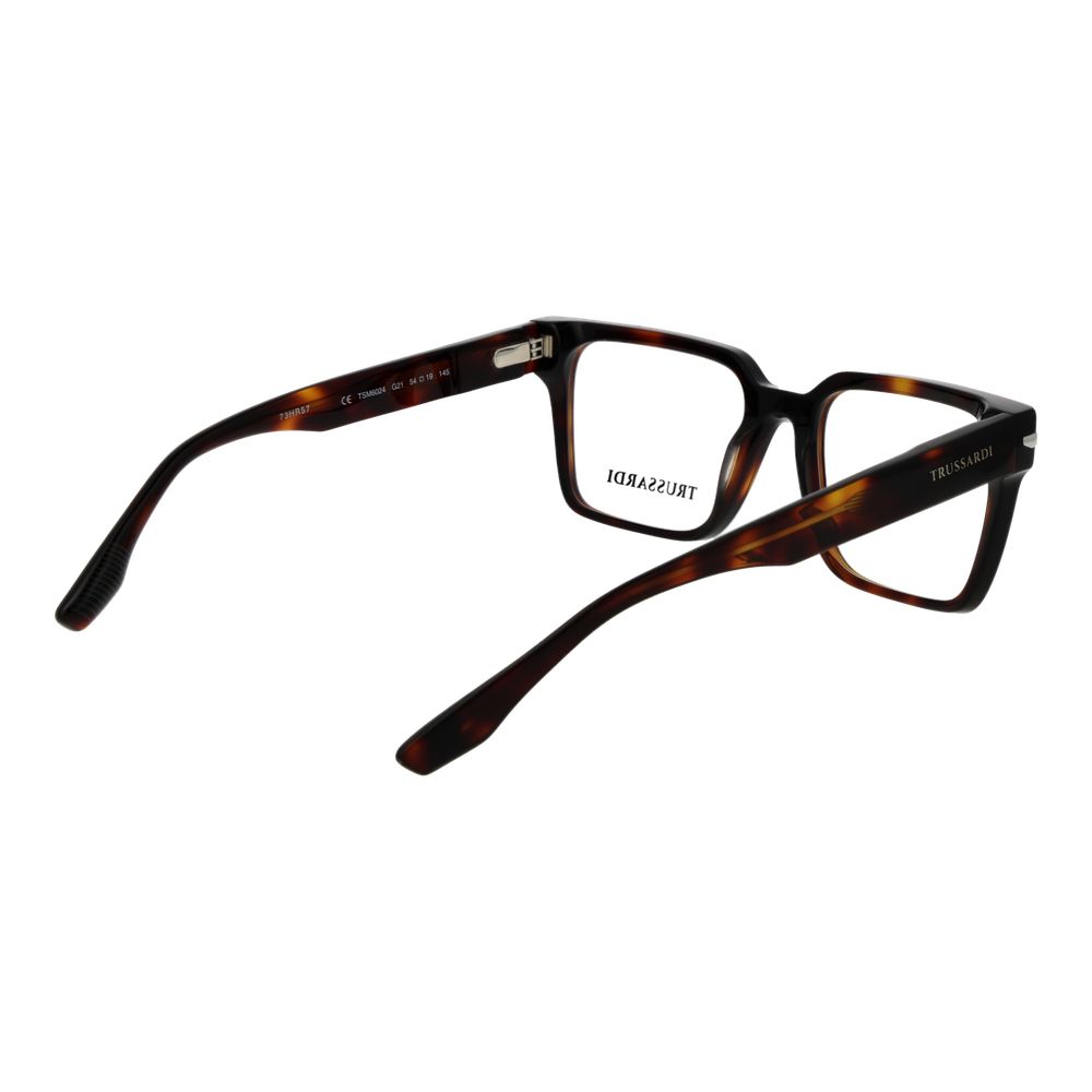 Trussardi Brown Acetate Glasses Men's (Frames)