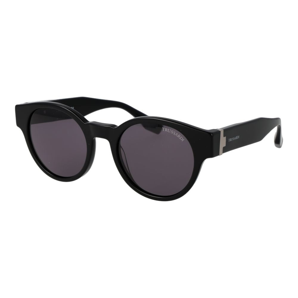 Trussardi Black Acetate Men's Sunglasses