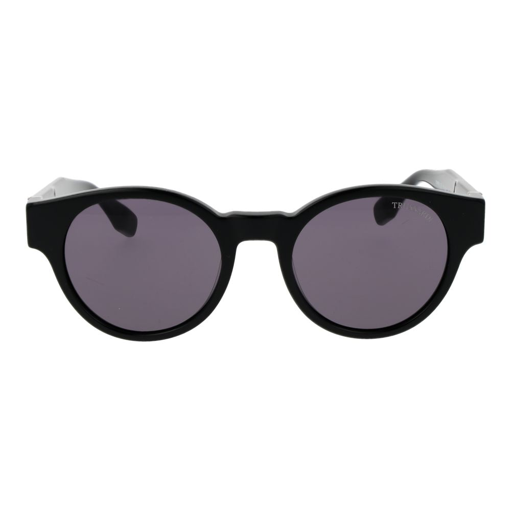 Trussardi Black Acetate Men's Sunglasses
