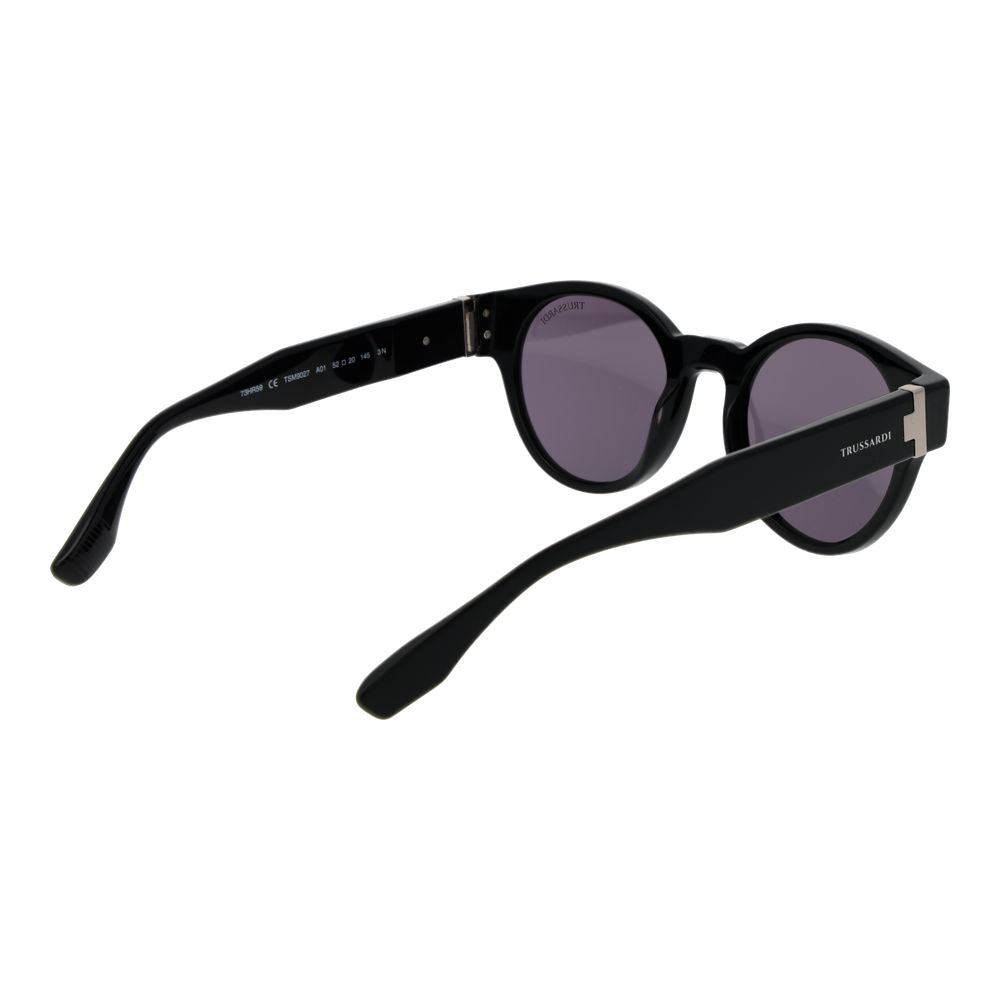 Trussardi Black Acetate Men's Sunglasses