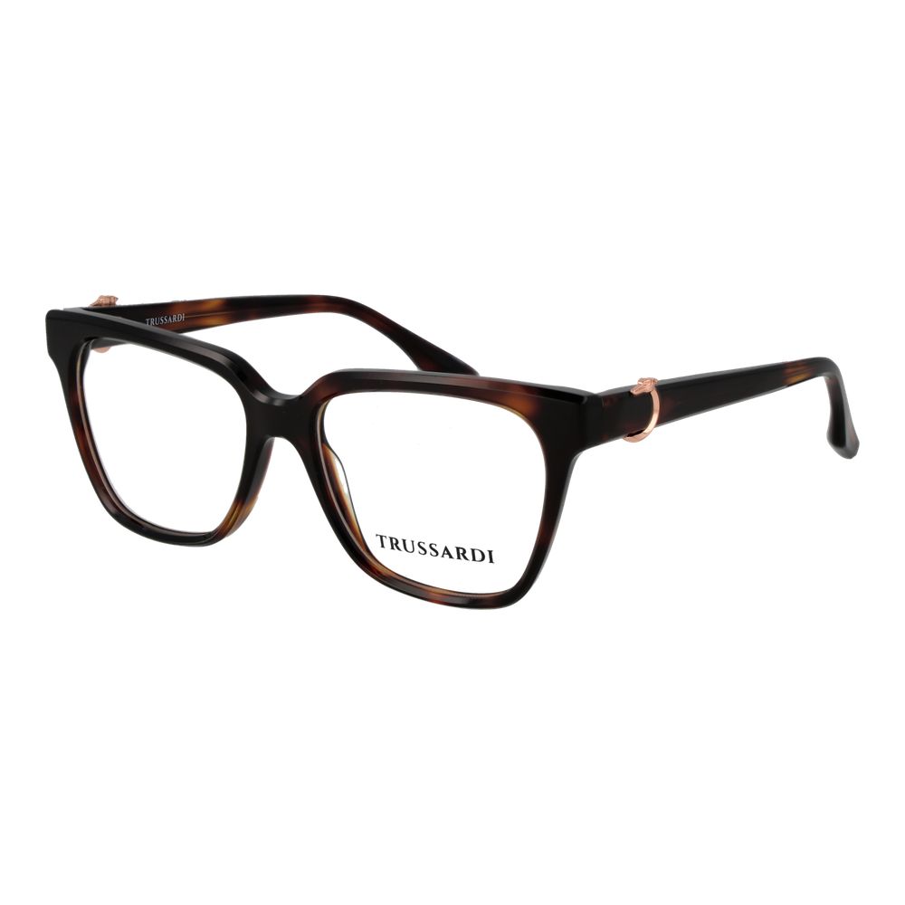 Trussardi Brown Acetate Glasses Women's (Frames)