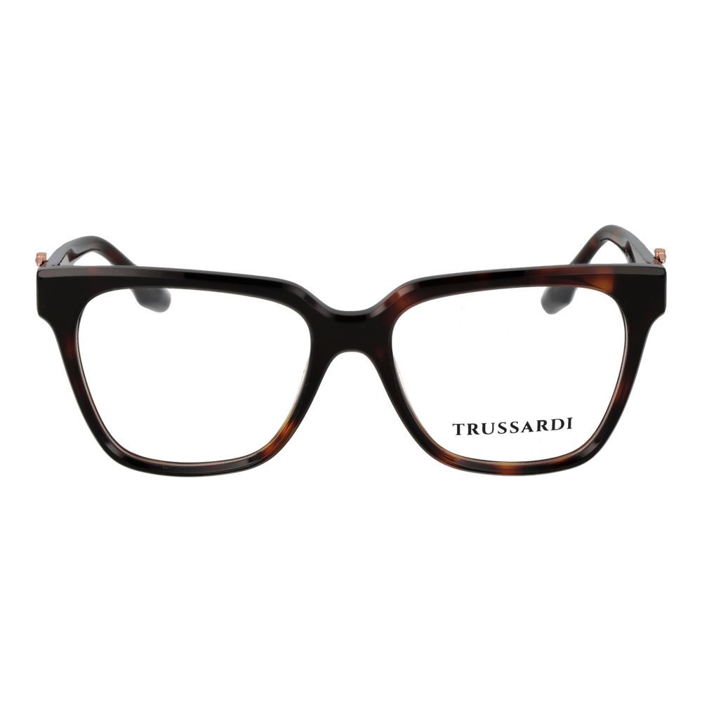 Trussardi Brown Acetate Glasses Women's (Frames)