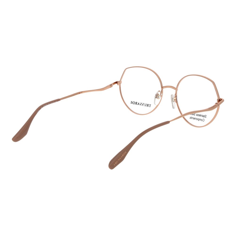 Trussardi Pink Stainless Steel Glasses Women's (Frames)