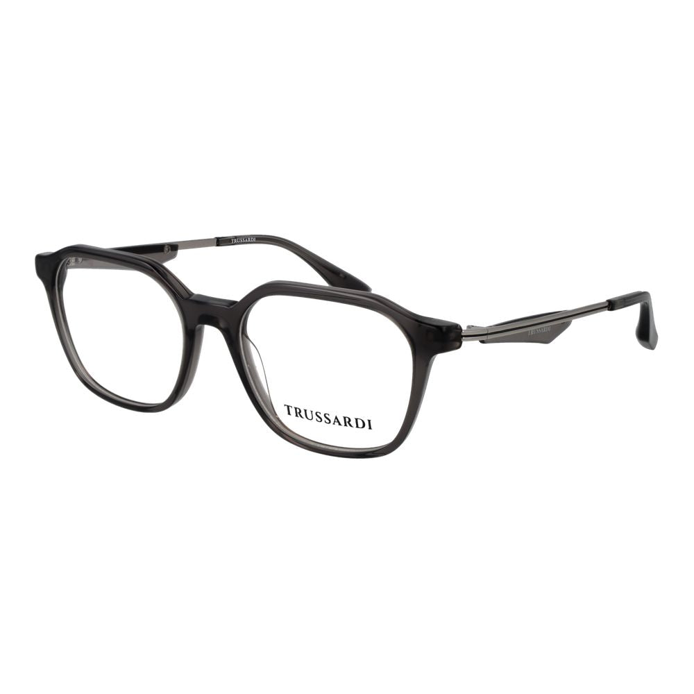 Trussardi Gray Acetate Glasses Men's (Frames)