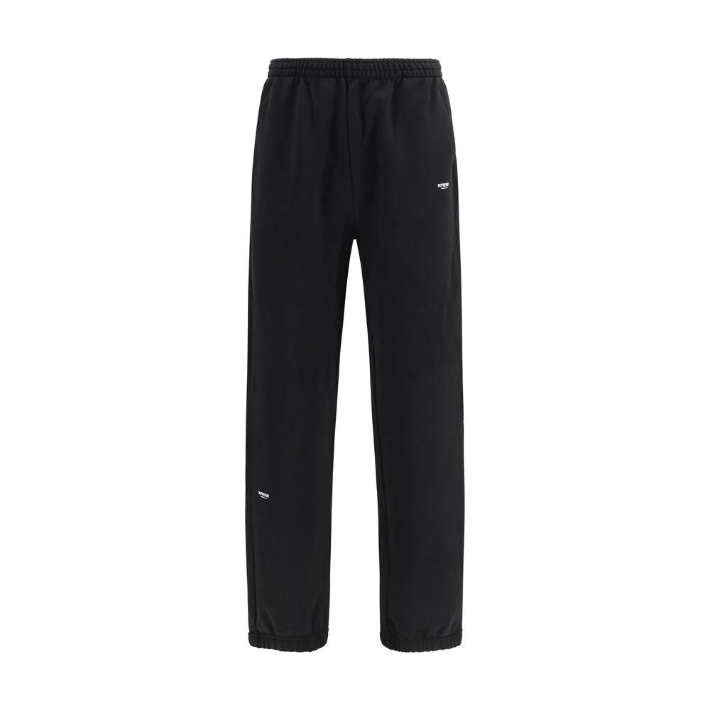 Represent Black Cotton Athletic Men's Pants