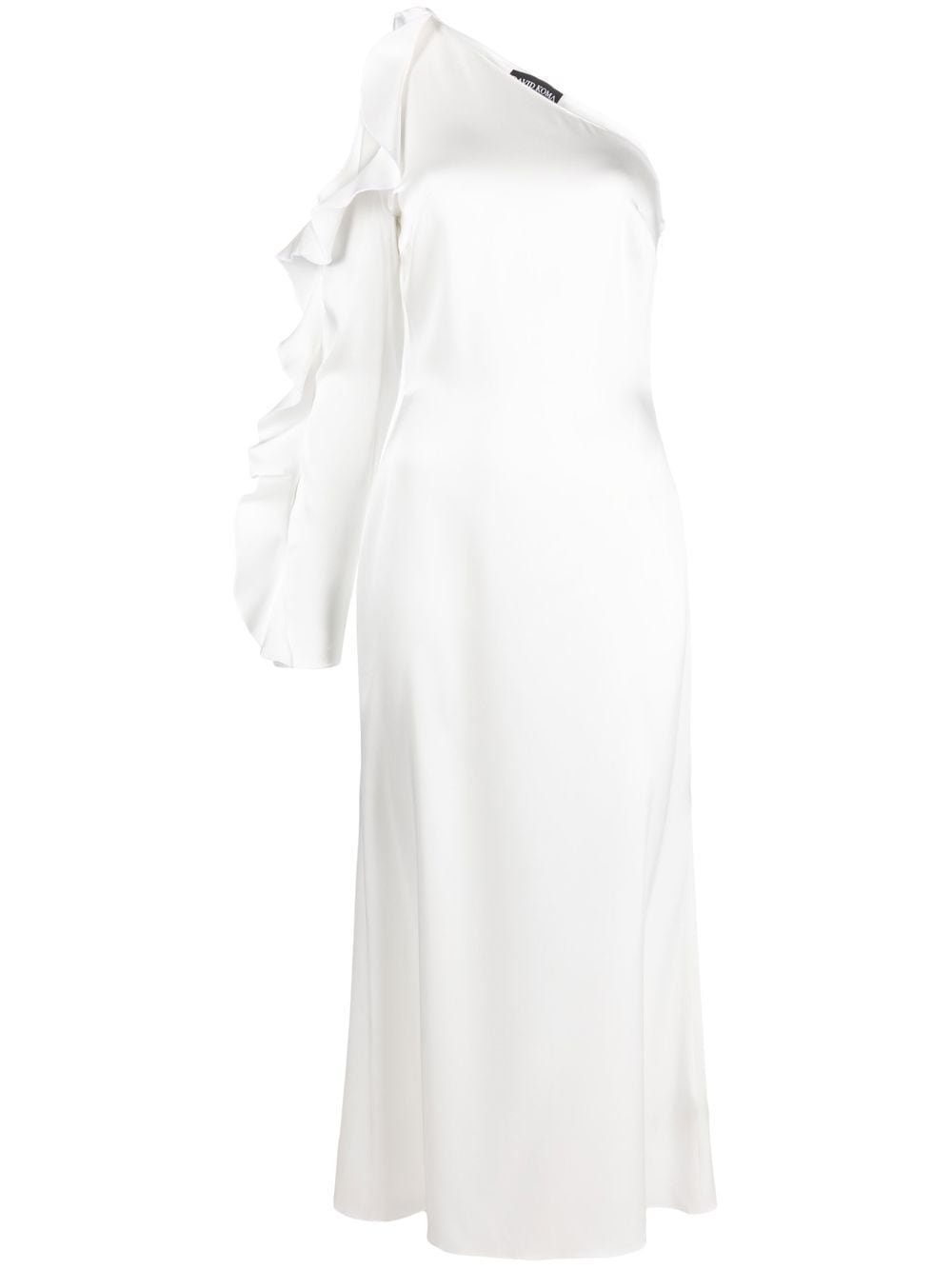 David Koma Women's Ruffle Detail One Shoulder Midi Dress