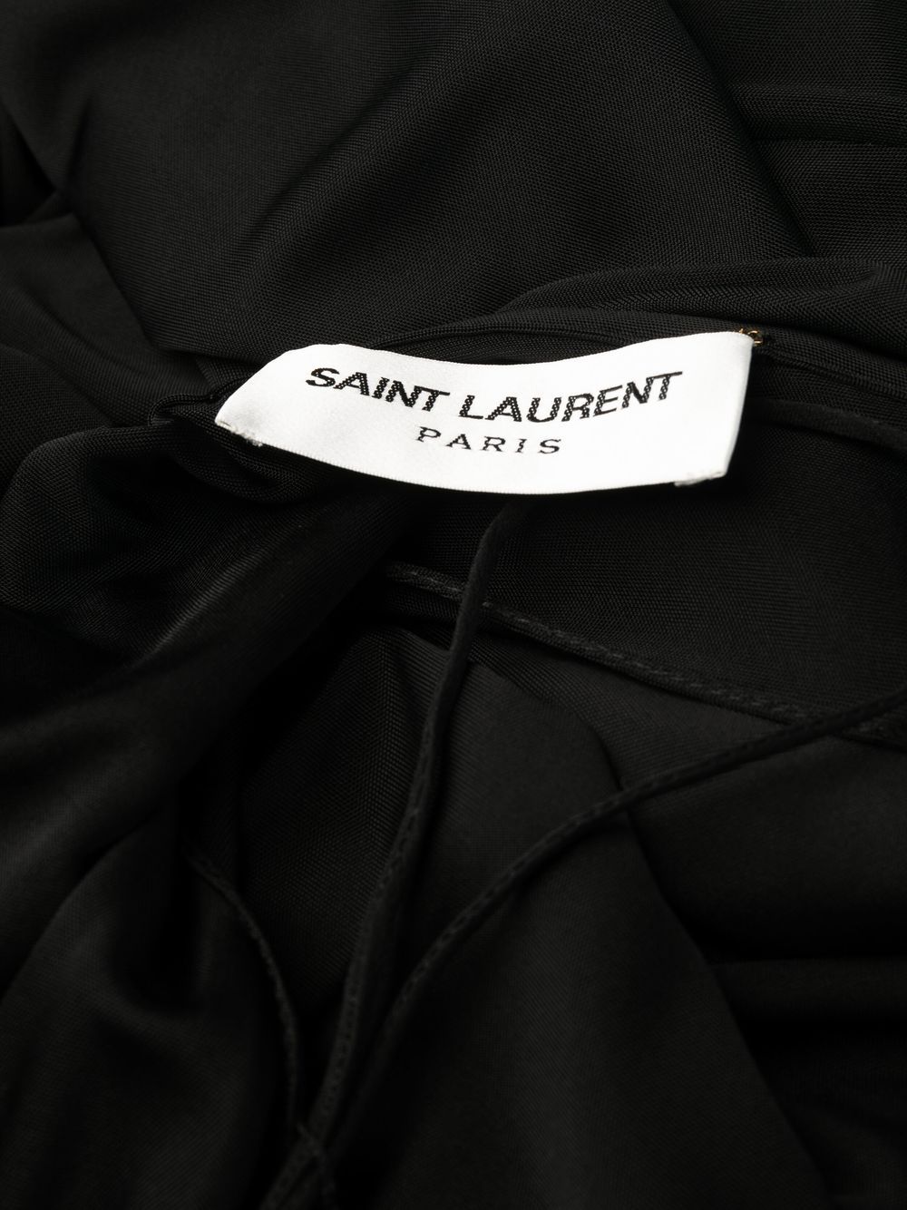 Saint Laurent Women's Draped Sleeveless Jersey Dress