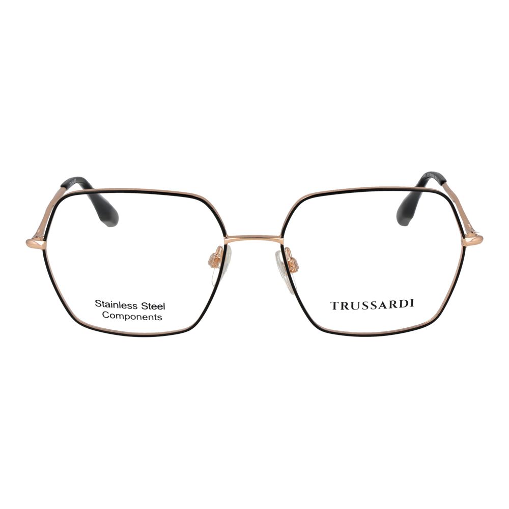 Trussardi Black Stainless Steel Glasses Women's (Frames)