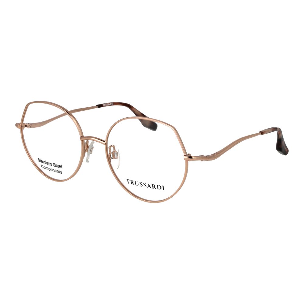 Trussardi Rose Gold Stainless Steel Glasses Women's (Frames)