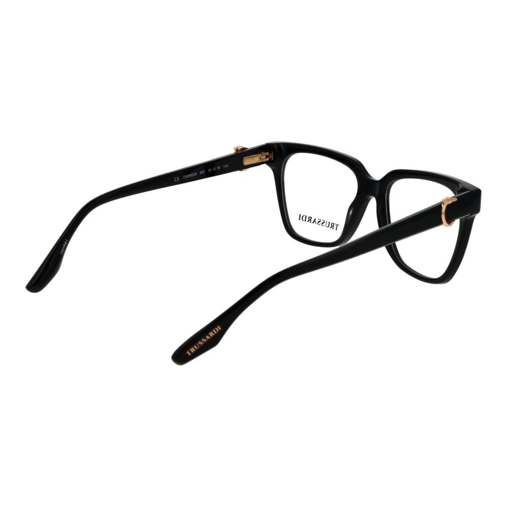 Trussardi Black Acetate Glasses Women's (Frames)