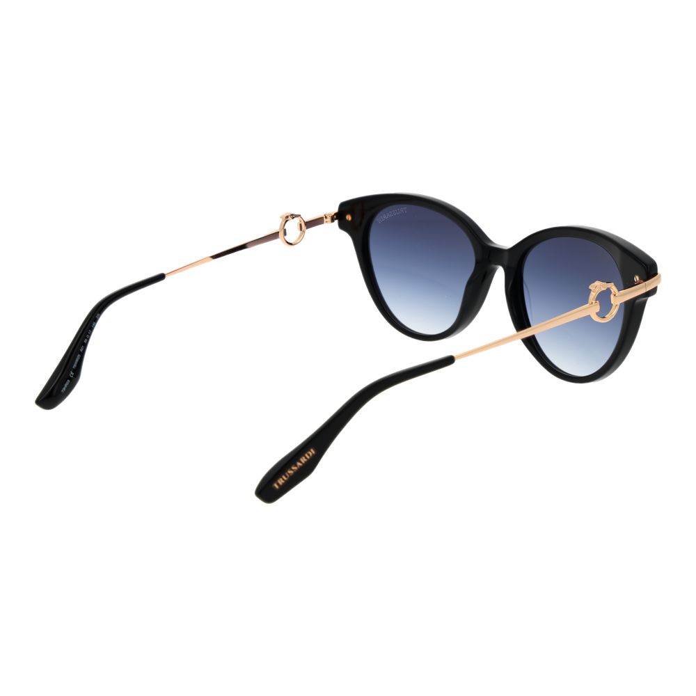 Trussardi Black Acetate Women's Sunglasses