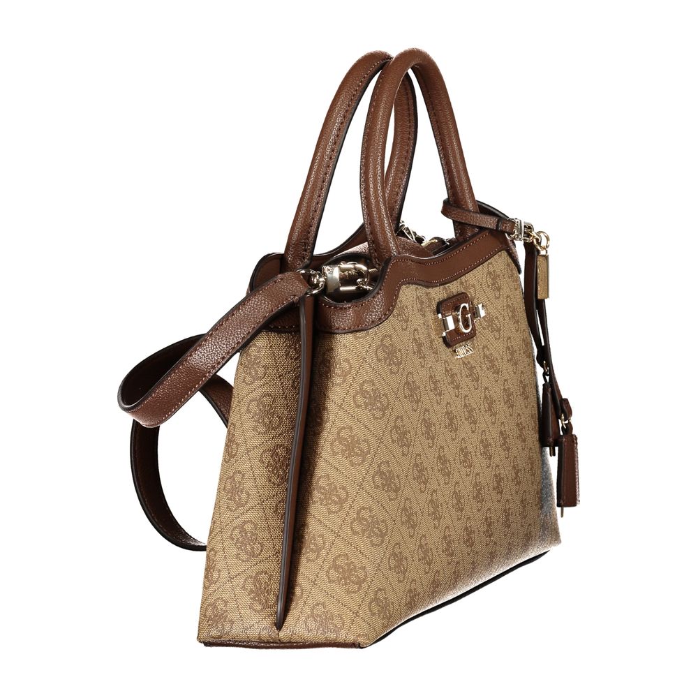 Guess Jeans Beige Polyurethane Women's Women's Bag