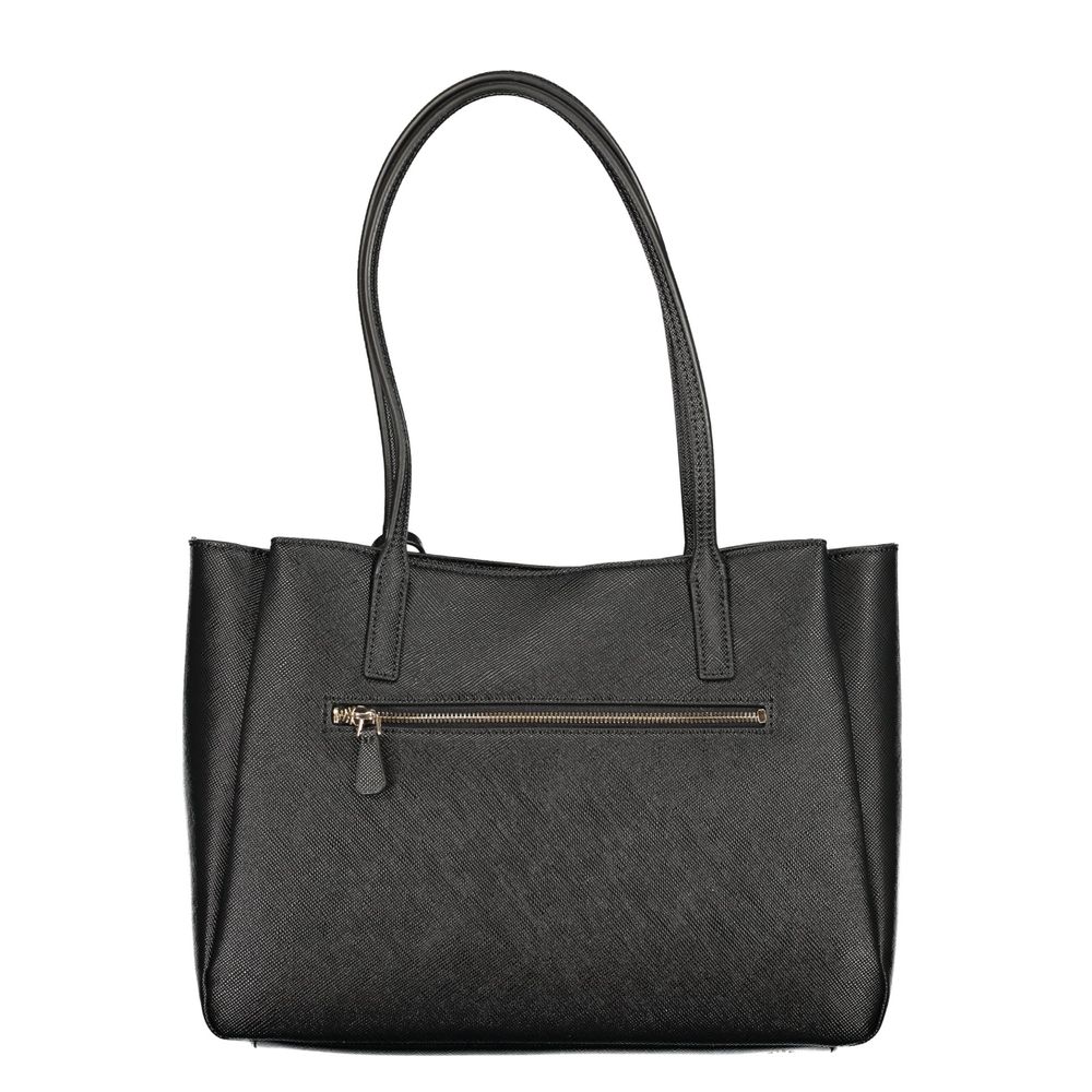 Guess Jeans Black Polyurethane Women's Women's Bag