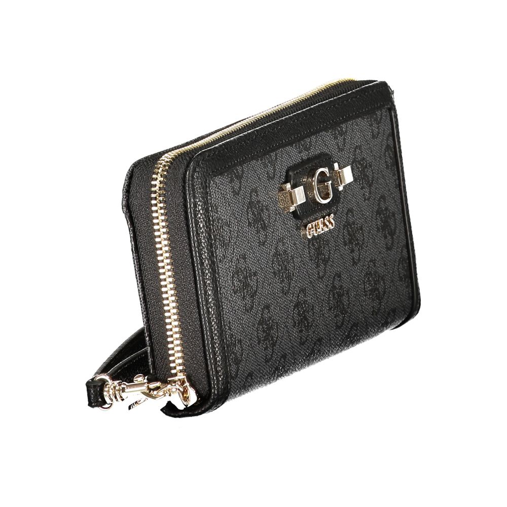 Guess Jeans Nero Poliuretano Donna Women's Wallet