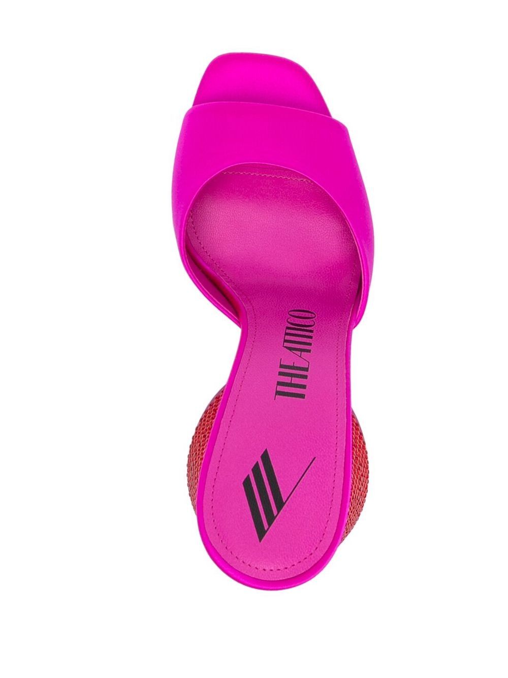 The Attico Women's Luz Embellished Satin Mules