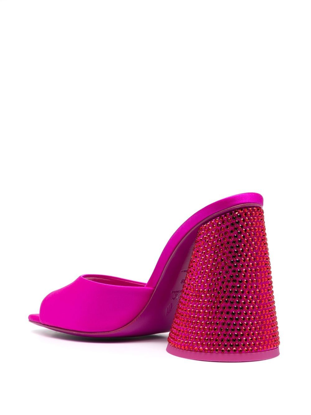 The Attico Women's Luz Embellished Satin Mules