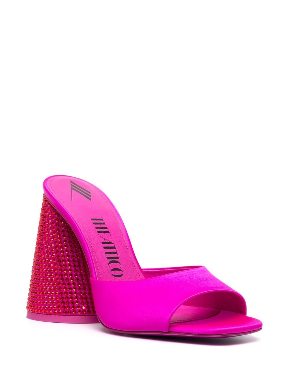 The Attico Women's Luz Embellished Satin Mules