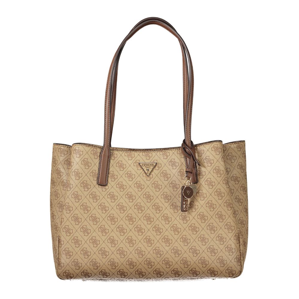Guess Jeans Beige Polyurethane Women's Women's Bag