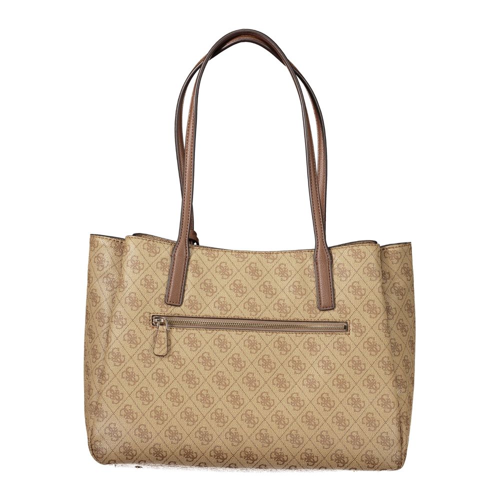 Guess Jeans Beige Polyurethane Women's Women's Bag