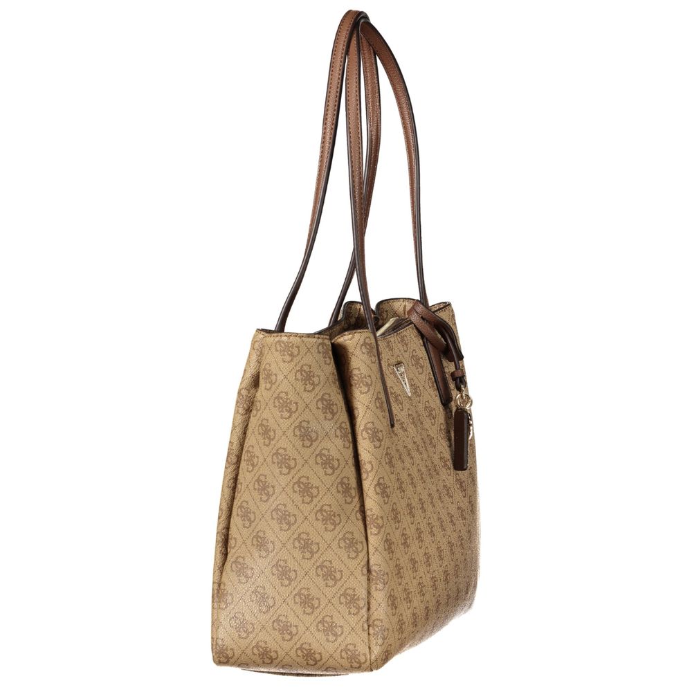 Guess Jeans Beige Polyurethane Women's Women's Bag