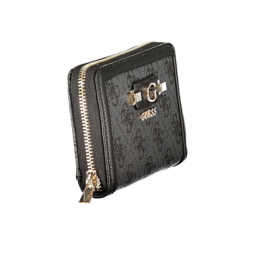 Guess Jeans Black Polyurethane Women's Women's Wallet