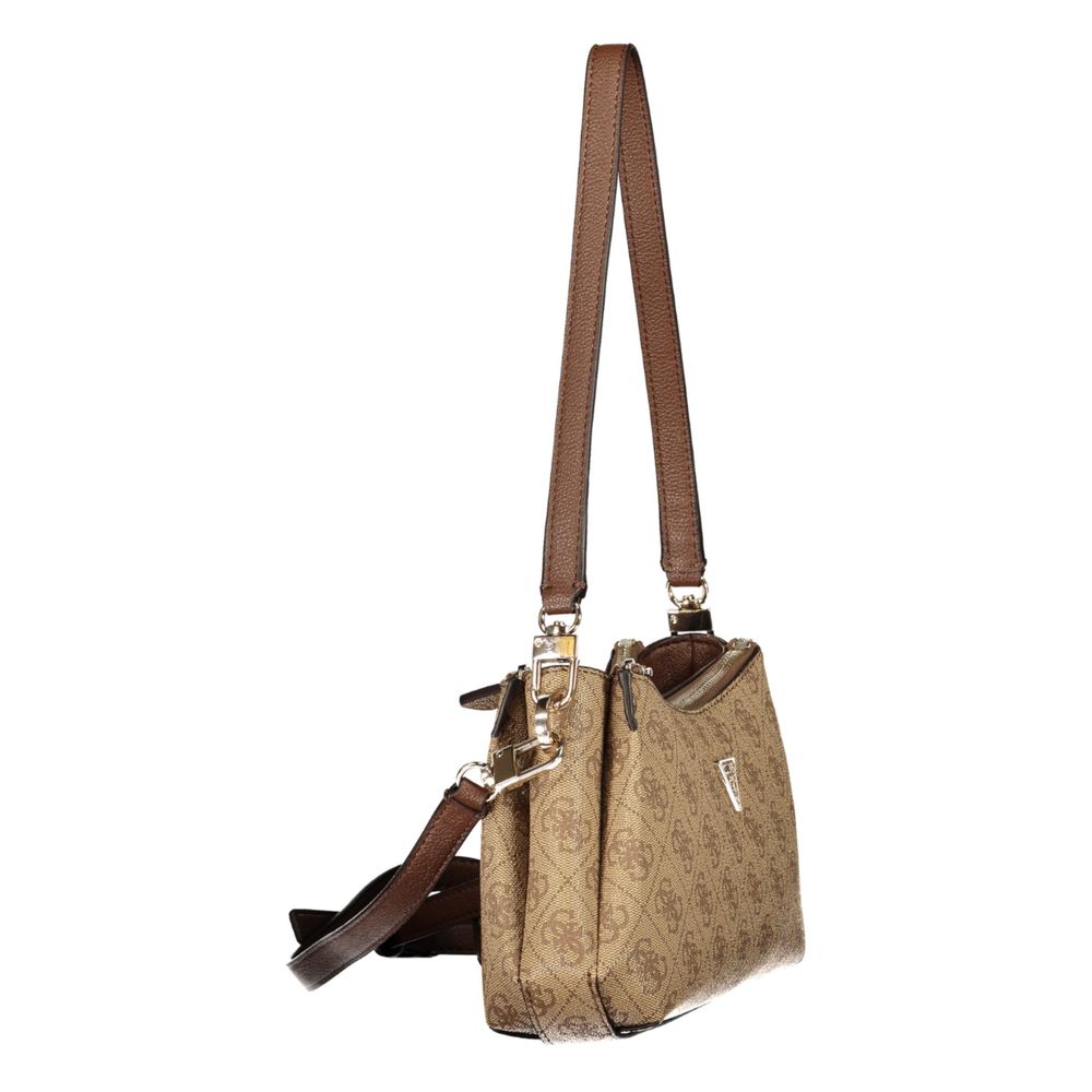 Guess Jeans Beige Polyurethane Women's Women's Bag