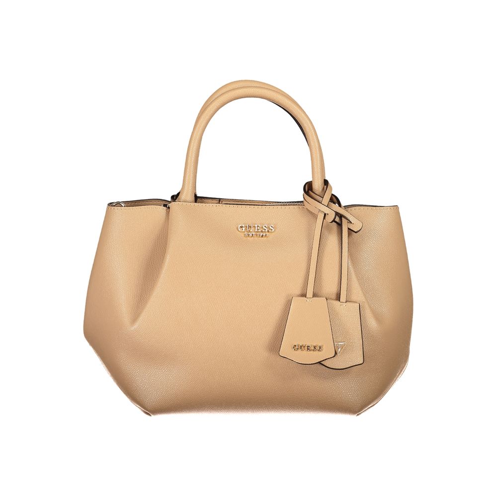 Guess Jeans Beige Polyurethane Women's Women's Bag