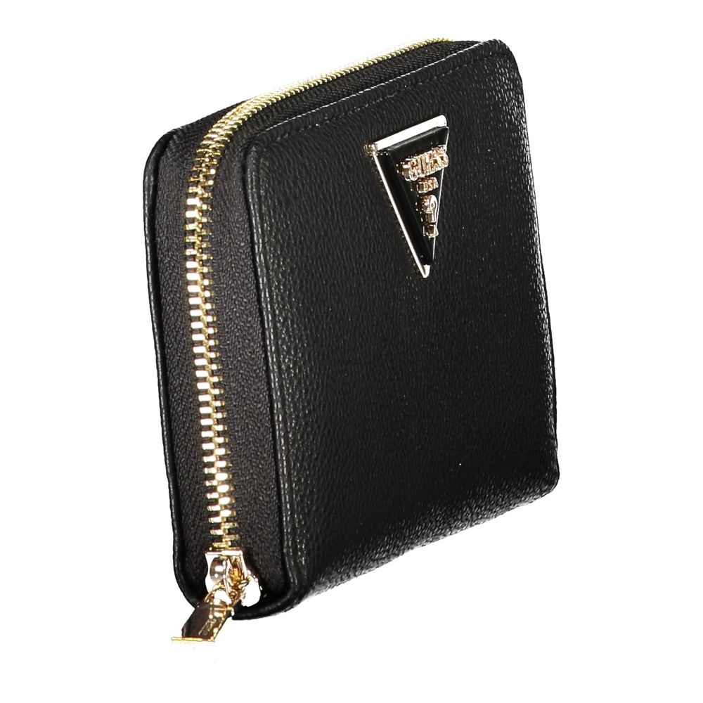 Guess Jeans Black Polyurethane Women's Women's Wallet