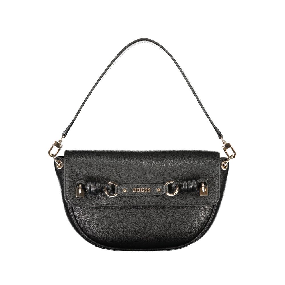 Guess Jeans Black Polyurethane Women Women's Bag