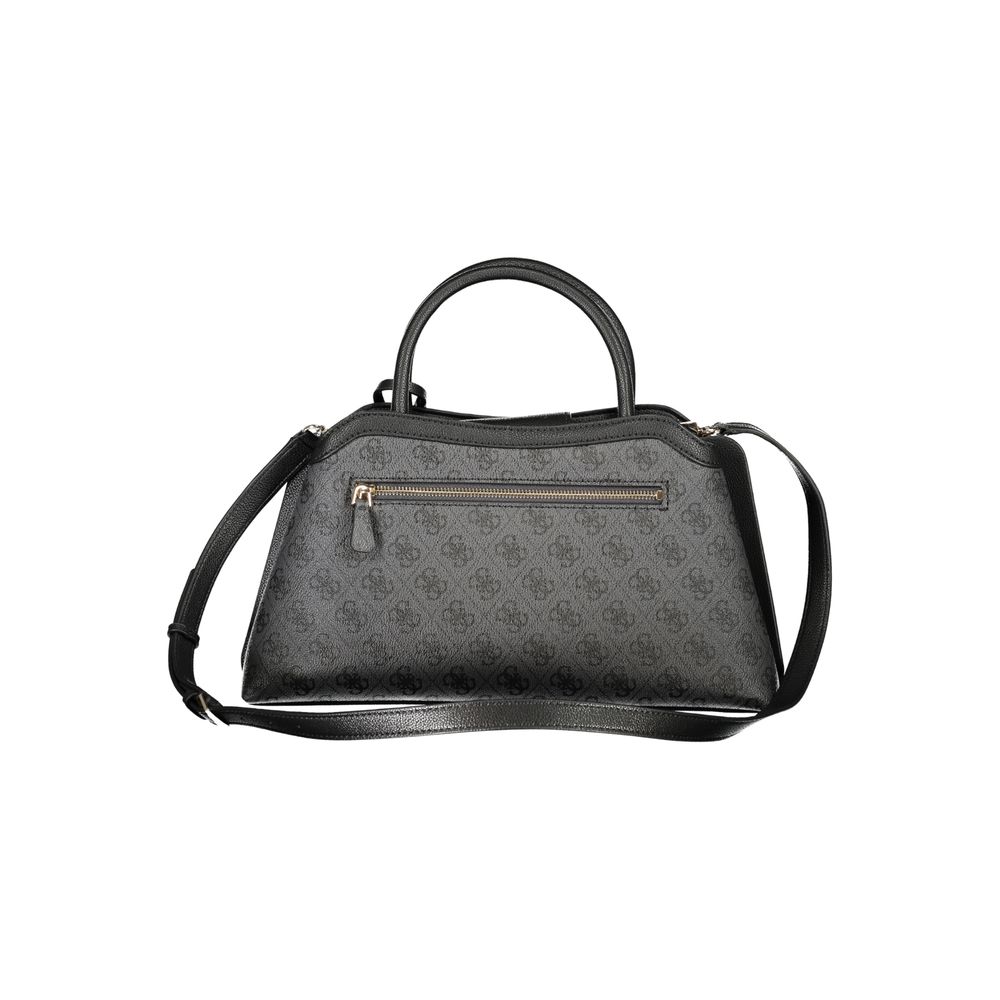 Guess Jeans Nero Poliuretano Women's Bag with Handles and Adjustable Women's Strap