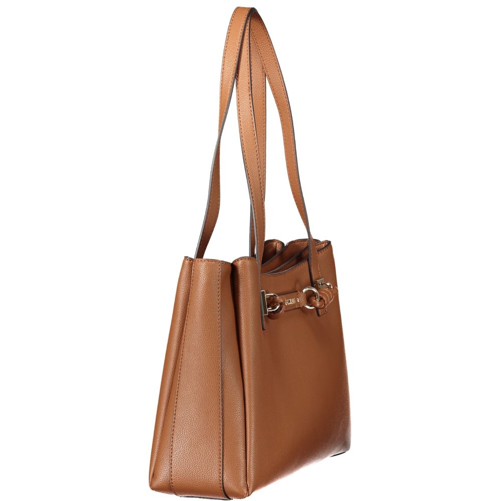 Guess Jeans Brown Polyurethane Women's Women's Bag