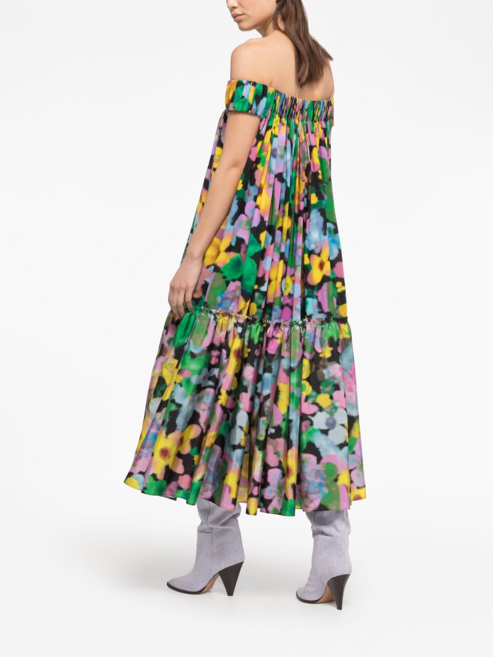 Az Factory With Lutz Huelle Women's Off Shoulder Midi Dress