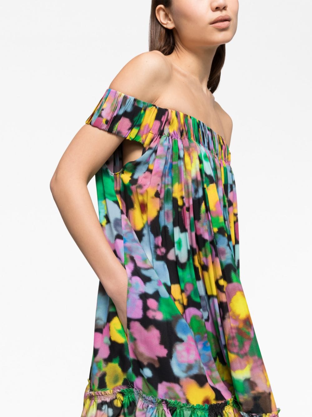 Az Factory With Lutz Huelle Women's Off Shoulder Midi Dress