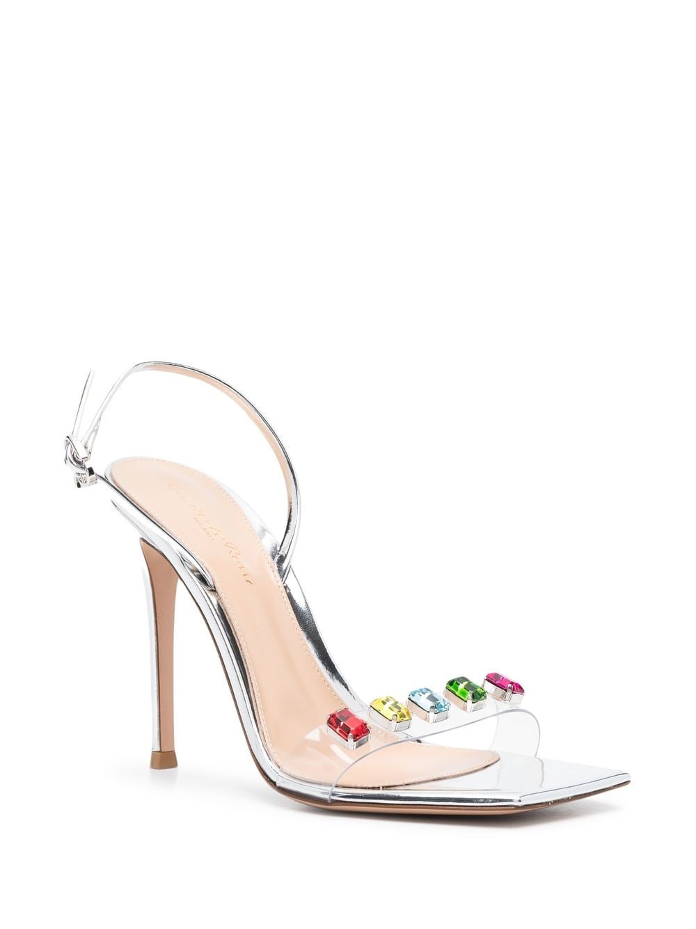 Gianvito Rossi Women's Ribbon Candy 105Mm Crystal-Embellished Sandals