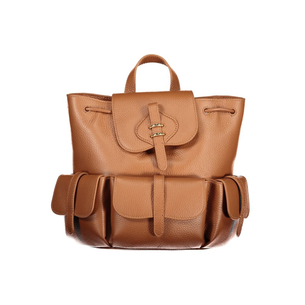 Coccinelle Brown Leather Women's Women's Backpack