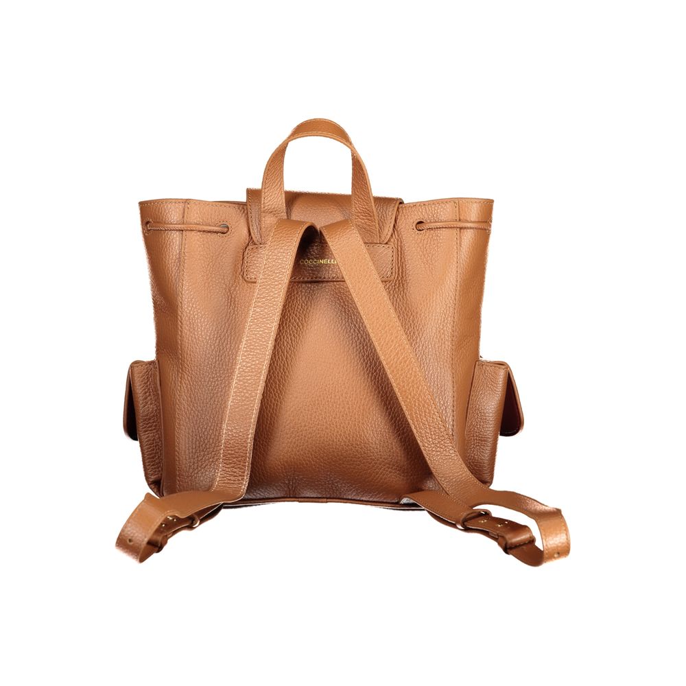 Coccinelle Brown Leather Women's Women's Backpack