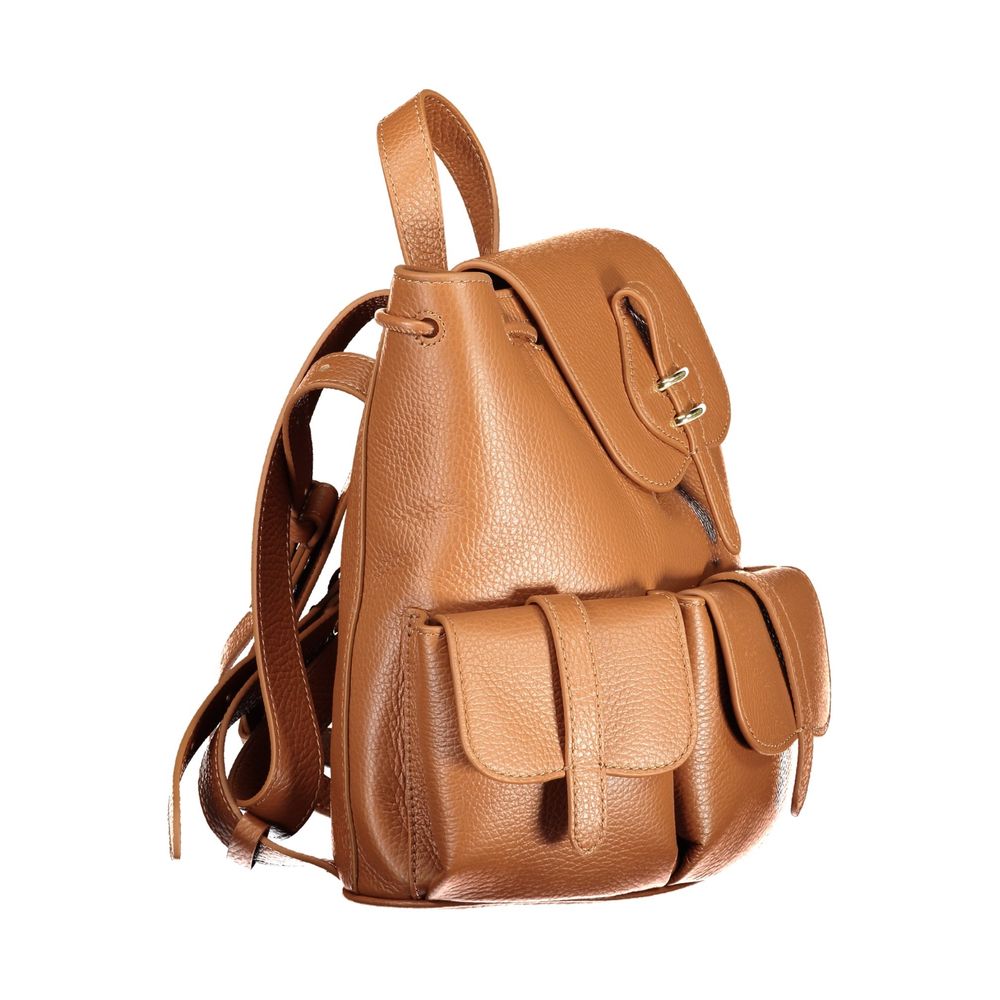 Coccinelle Brown Leather Women's Women's Backpack