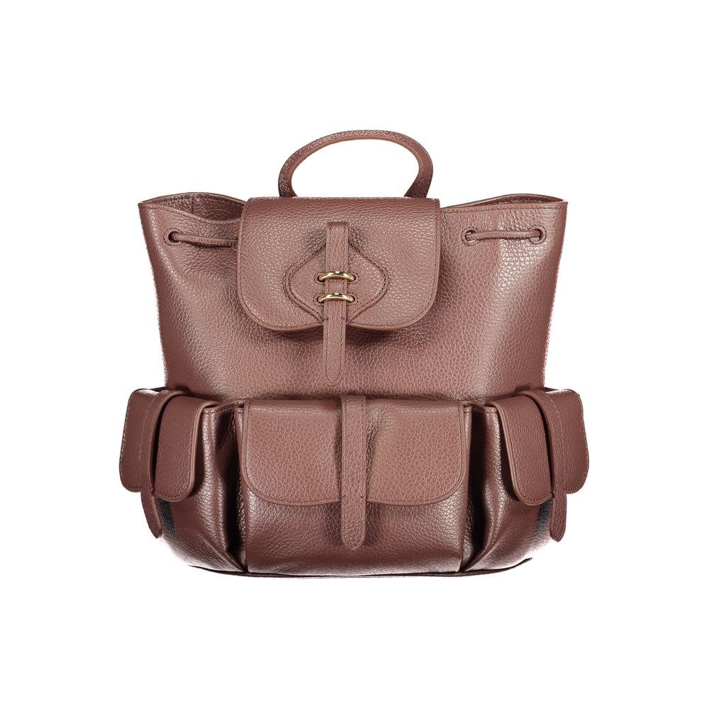 Coccinelle Brown Leather Women's Women's Backpack