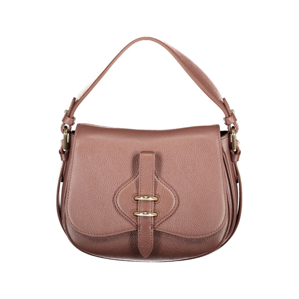 Coccinelle Brown Leather Women's Bag with Adjustable Women's Strap