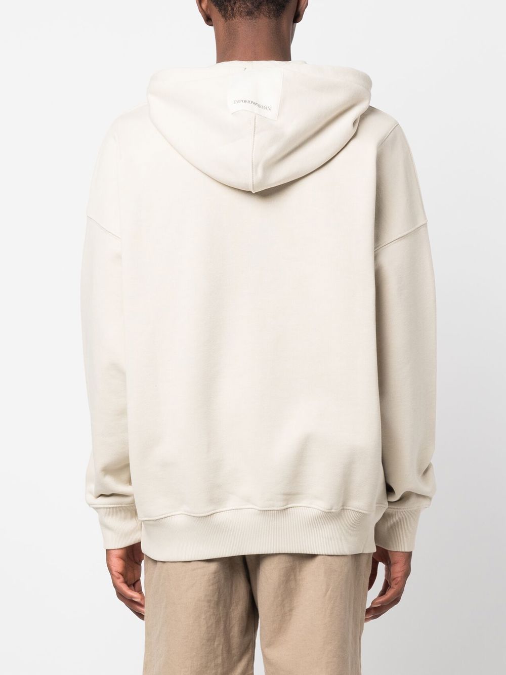 Emporio Armani Men's Cotton Hoodie With Logo