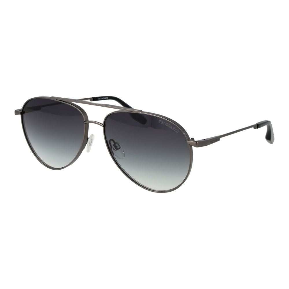 Trussardi Gray Stainless Steel Men's Sunglasses