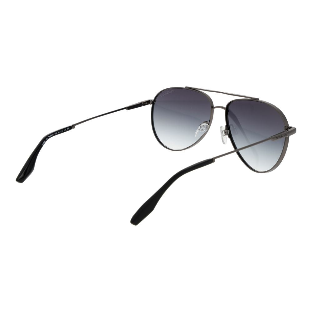 Trussardi Gray Stainless Steel Men's Sunglasses