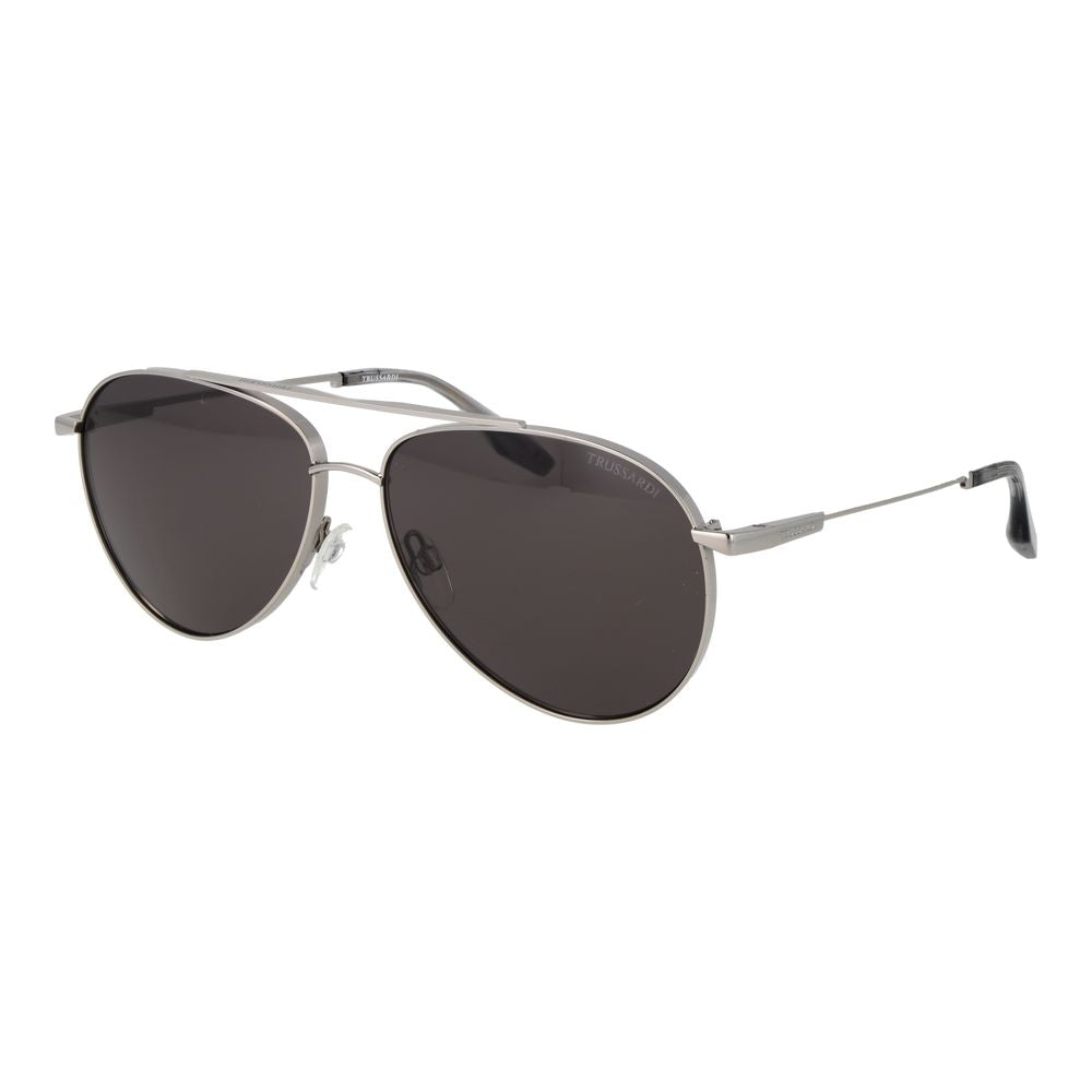 Trussardi Silver Stainless Steel Men's Sunglasses