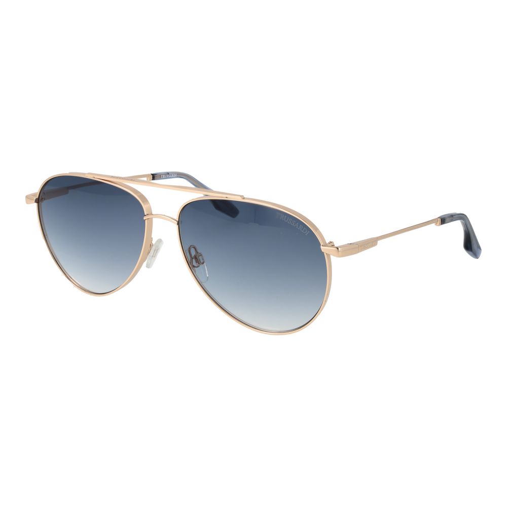 Trussardi Gold Stainless Steel Men's Sunglasses