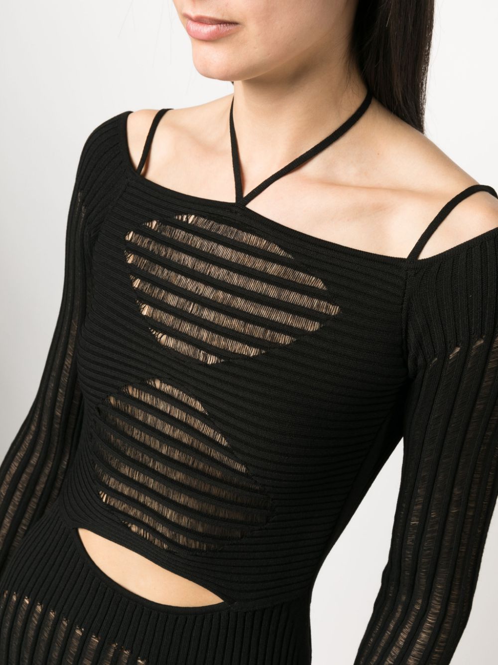 AndreäDamo Knit Ribbed Mini Dress